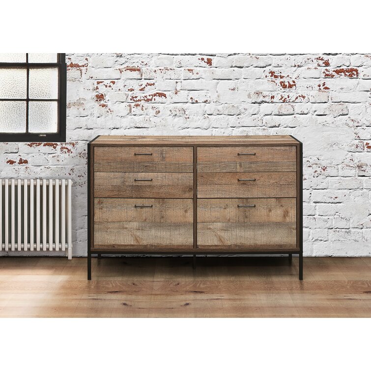 Industrial 6 on sale drawer dresser